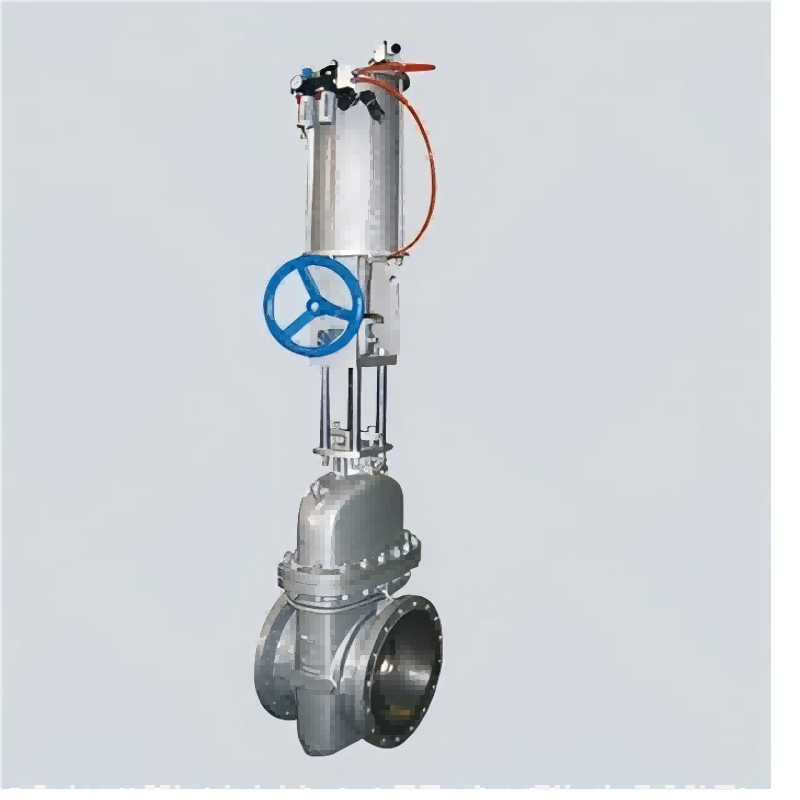 Pneumatic flat gate valve without diversion hole, without diversion hole flat gate valve, hole flat gate valve,gate valve