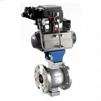 QV641H pneumatic V-type ball valve,pneumatic V-type ball valve,Pneumatic Ball Valve-