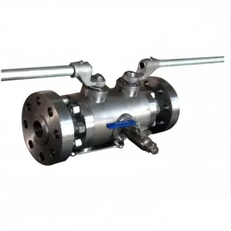 Double blowdown ball valve, blow down valve