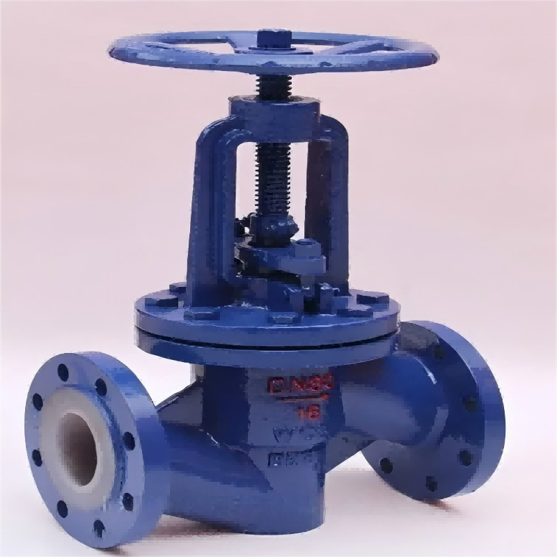 J41F46 lined with fluorine globe valve，Lined with fluorine stop valve，Fluorine lined stop valve