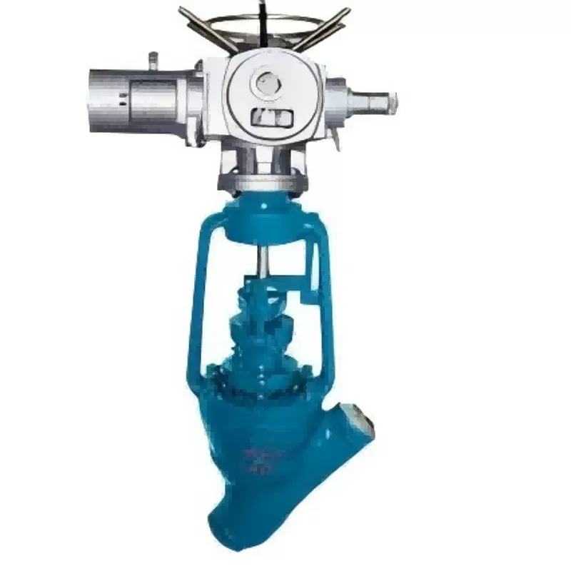 High temperature and high pressure electric Y-type power station stop valve， power station stop valve，High temperature and pressure valve