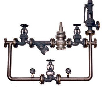 Pressure reducing valve group