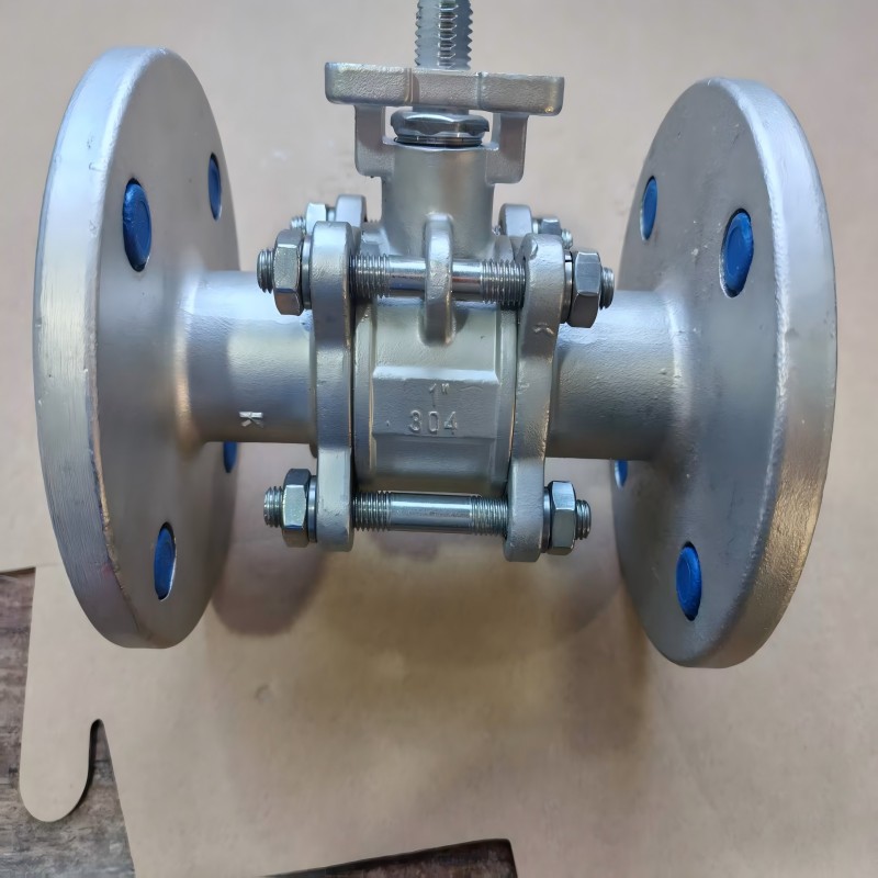 304 material three piece flange ball valve Q41F-16P stainless steel three piece flange ball valve,304 stainless steel,Three-piece Stainless Steel Ball Valve,three piece flange ball valve