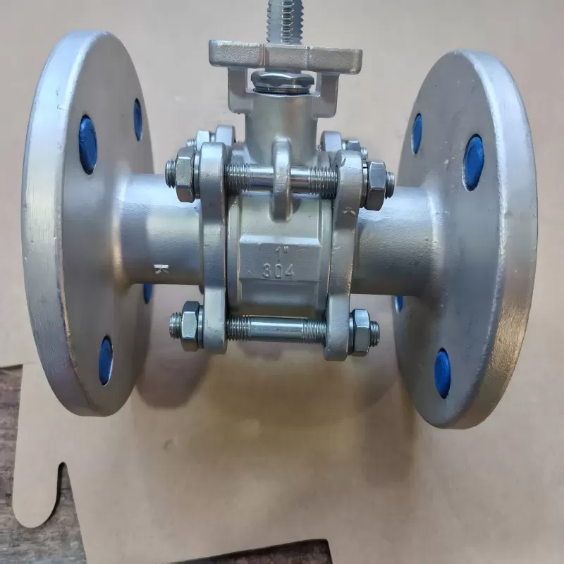 304 material three piece flange ball valve Q41F-16P stainless steel three piece flange ball valve,304 stainless steel,Three-piece Stainless Steel Ball Valve,three piece flange ball valve