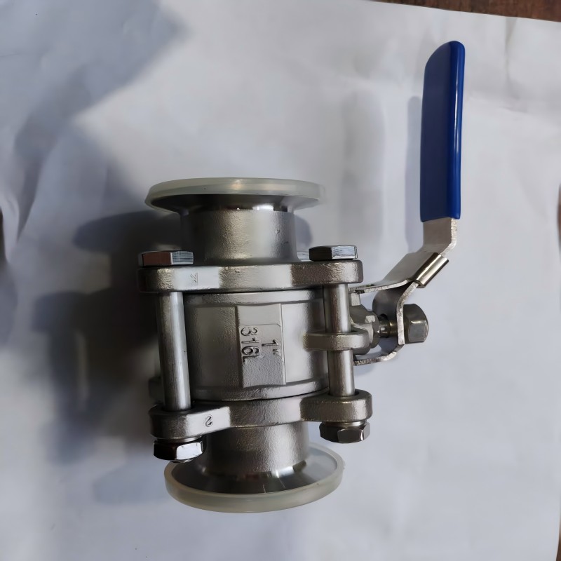 Q81F three-piece clamp ball valve, clamp ball valve