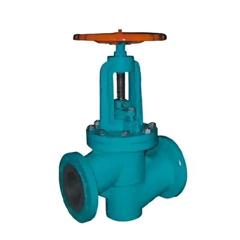 J41J straight-through rubber lined globe valve, straight-through rubber lined globe valve