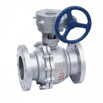 Stainless steel turbine flange ball valve,turbine flange ball valve, flange ball valve, ball valve