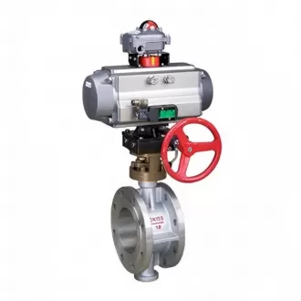 Pneumatic cut off the butterfly valve, cut off the butterfly valve, butterfly valve