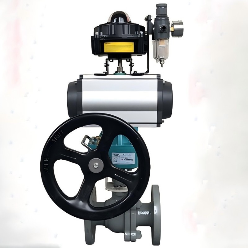 Q641F Pneumatic with manual ball valve, Pneumatic with manual ball valve,ball valve