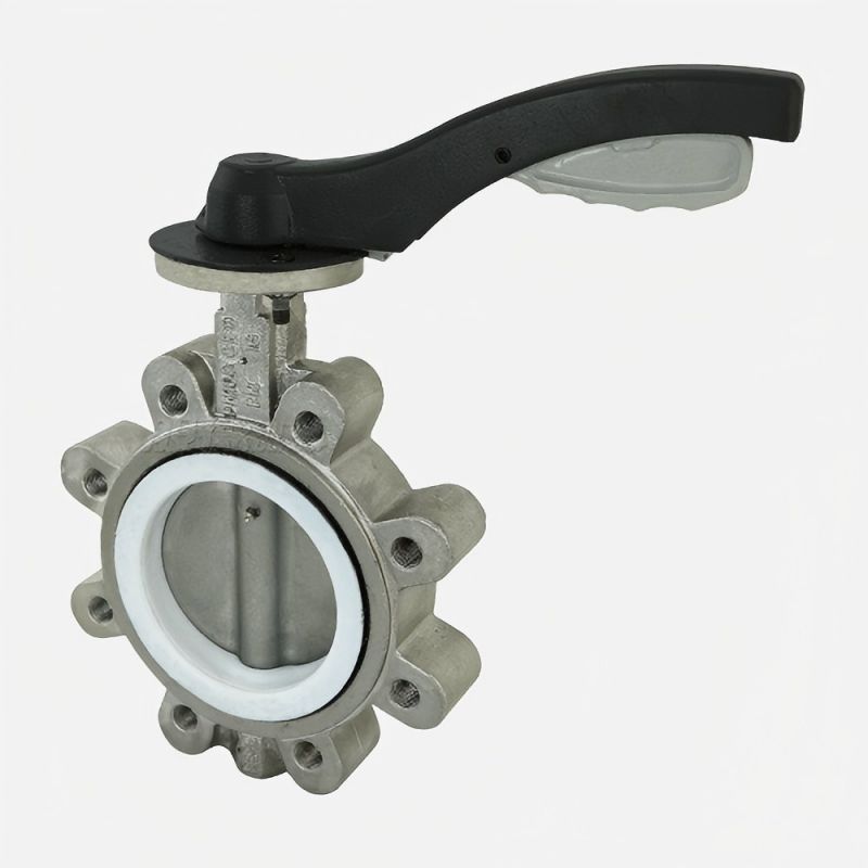 D71F-16P ,lug type PTFE-lined butterfly valve,butterfly valve