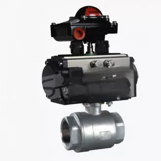 Pneumatic two-piece internal thread ball valve,two-piece internal thread ball valve,ball valve