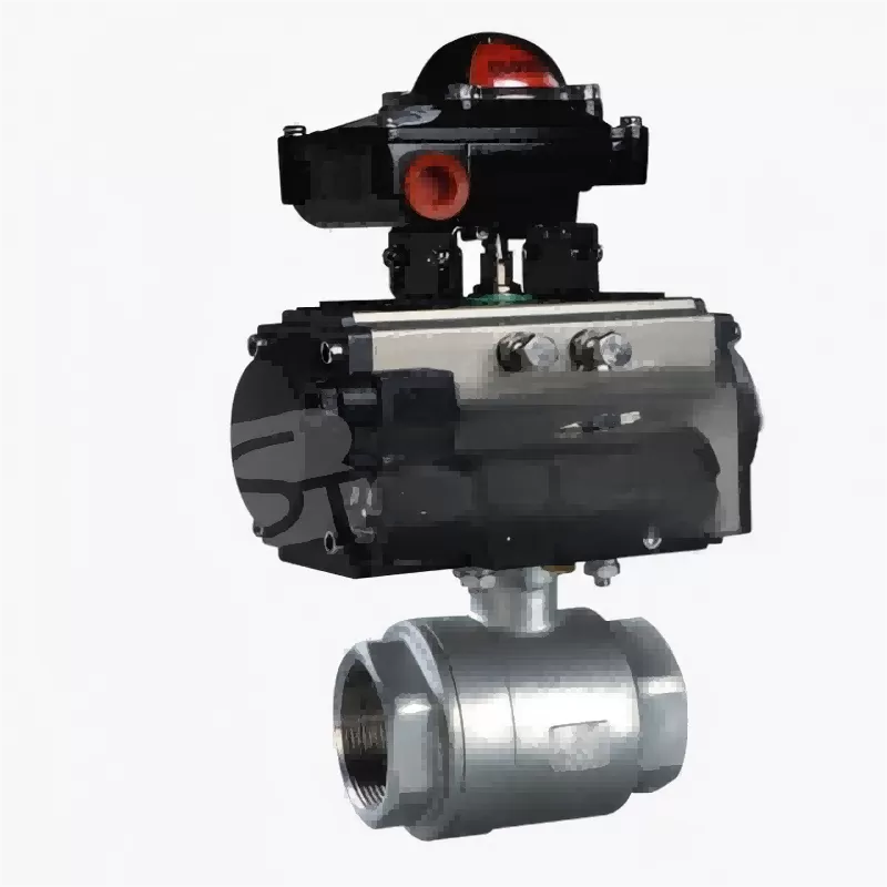 Pneumatic two-piece internal thread ball valve,two-piece internal thread ball valve,ball valve