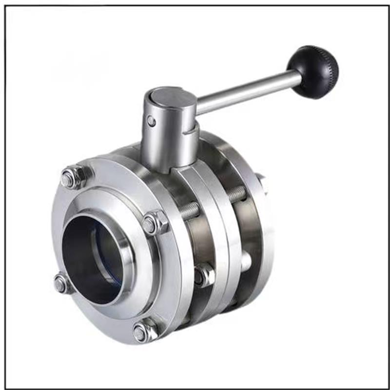 Sanitary three-piece butterfly valve，Three-piece butterfly valve，Butterfly valve
