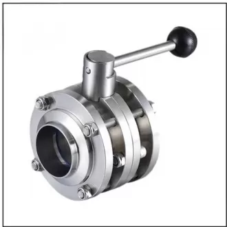 Sanitary three-piece butterfly valve，Three-piece butterfly valve，Butterfly valve