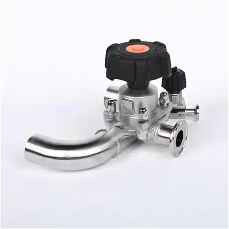 Sanitary U-shaped three-way diaphragm valve, Three-way diaphragm valve, Diaphragm valve