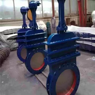PZ73H- Welded large-diameter knife gate valve with cover,Welded large-diameter knife gate valve with cover