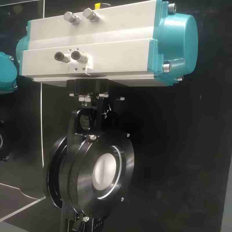 Pneumatic wafer double eccentric butterfly valve,wafer double eccentric butterfly valve, butterfly valve