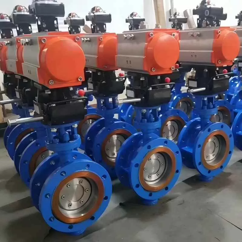 Pneumatic bidirectional pressure hard-sealed butterfly valve,Pneumatic hard-sealed butterfly valve,Hard-sealed butterfly valve. butterfly valve