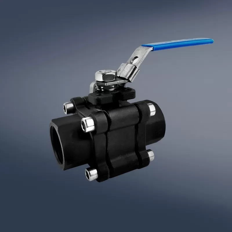Carbon steel three-piece locking high-pressure ball valve,three-piece locking high-pressure ball valve,ball valve