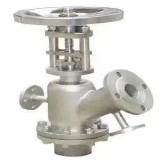 Insulated jacketed titanium discharge valve, Insulated discharge valve, Discharge valve