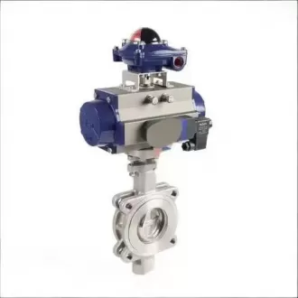 Pneumatic titanium butterfly valve, Titanium butterfly valve, butterfly valve