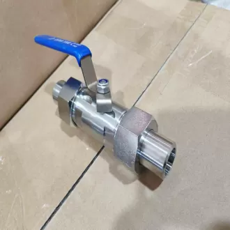 Stainless steel 316 wide double outer wire ball valve Q21F-16R-DN80 nominal pressure PN16