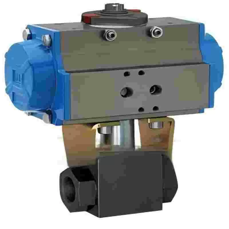 Pneumatic high pressure ball valve,Pneumatic ball valve, high pressure ball valve