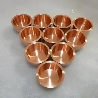 7N Copper Crucibles ,99.99999% Cu Crucibles 